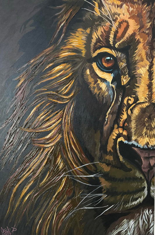 Lion of Judah- He roars A4 Art Print