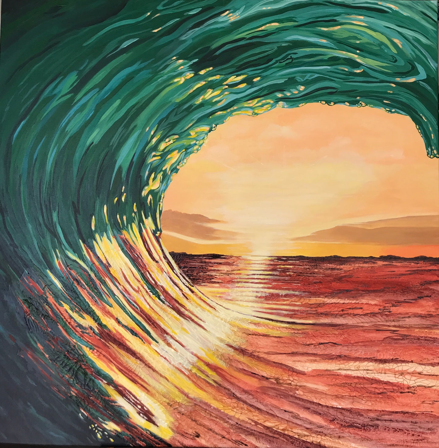 A7 square Print- Wave of Repentance